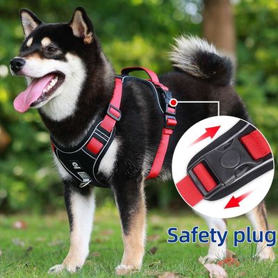 quality  Dog leash explosion-proof big dog chest harness reflective large dog dog leash vest pet leash factory