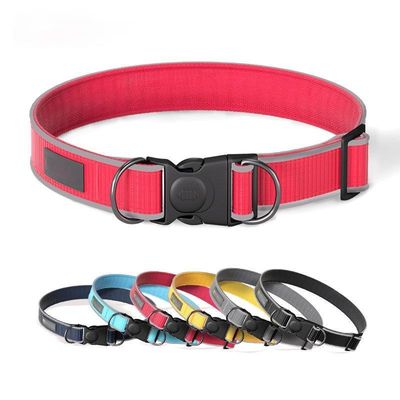 quality  Anti-breakaway dog ​​collar Reflective anti-lost dog collar Adjustable medium and large dog pet collar factory