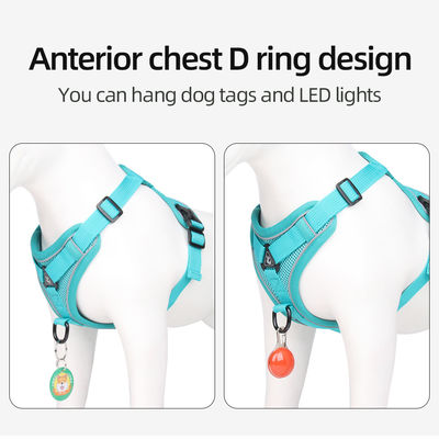Leash for small dogs and cats with reflective breathable vest pet harness