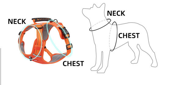 New pet chest harness vest-style reflective large dog chest harness explosion-proof dog traction rope