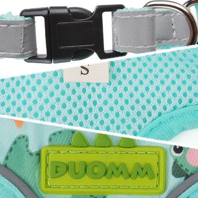 New dog leash small and medium-sized dog chest harness cartoon dinosaur dog walking rope reflective pet chest harness