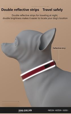 Anti-breakaway dog ​​collar Reflective anti-lost dog collar Adjustable medium and large dog pet collar