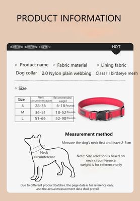 Anti-breakaway dog ​​collar Reflective anti-lost dog collar Adjustable medium and large dog pet collar