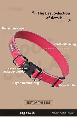 Anti-breakaway dog ​​collar Reflective anti-lost dog collar Adjustable medium and large dog pet collar