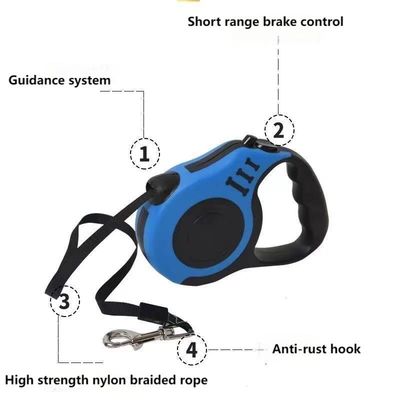 Retractable leash Nylon automatic retractable pet leash pet supplies