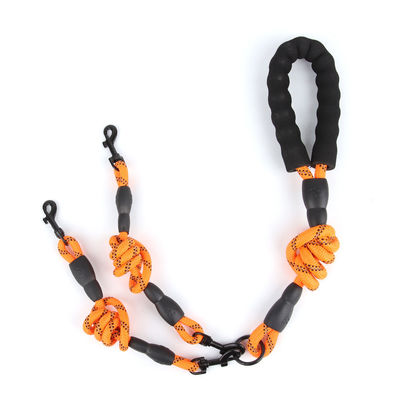 Dog leash multifunctional one-to-three dog leash reflective pet leash